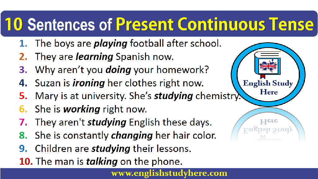 10-Sentences-of-Present-Continuous-Tense