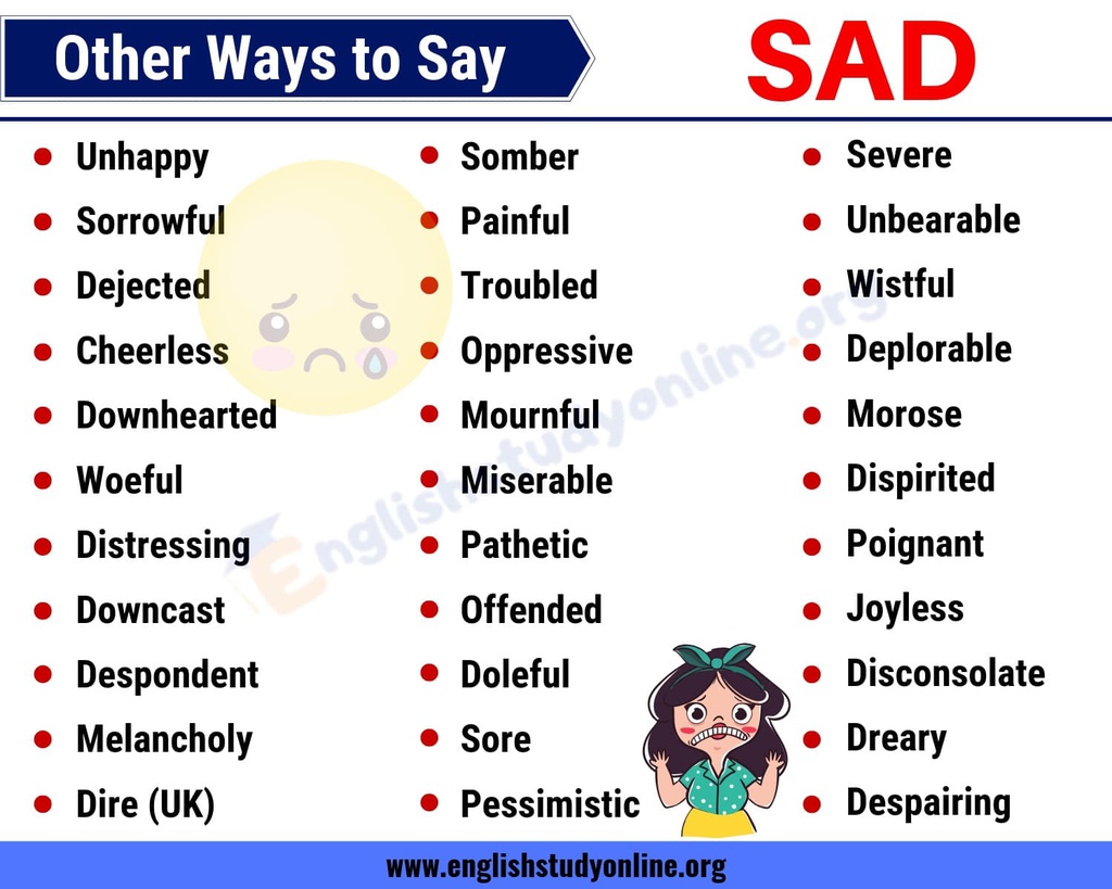 Sad-Synonyms