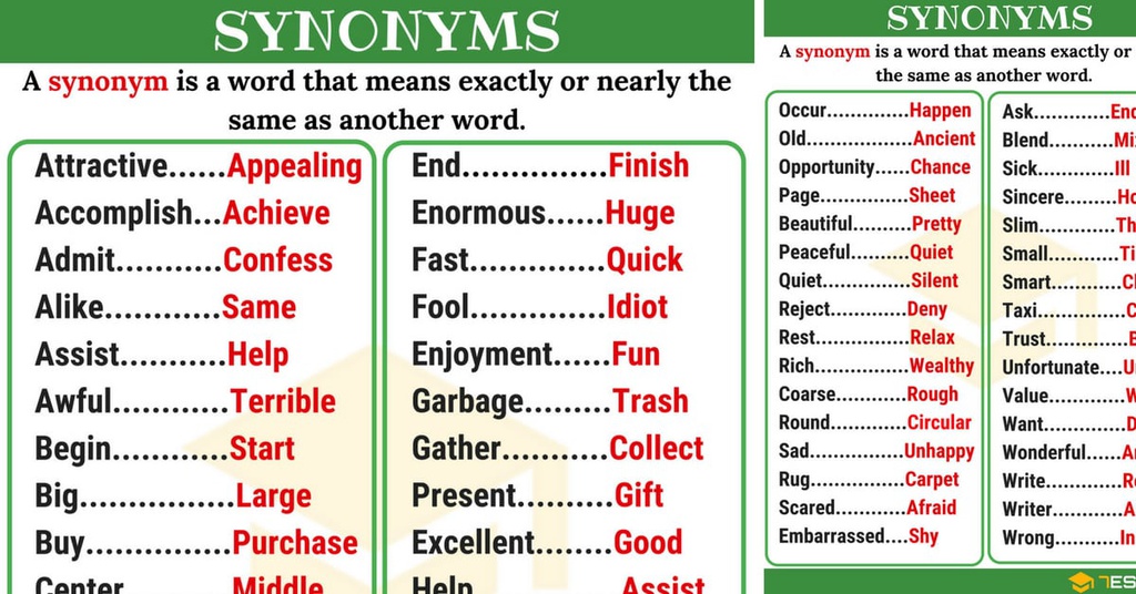 Synonym and Anonym 9